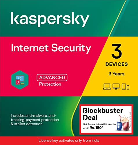Kaspersky | Internet Security | 3 Devices | 3 Years | Email Delivery in 1 Hour