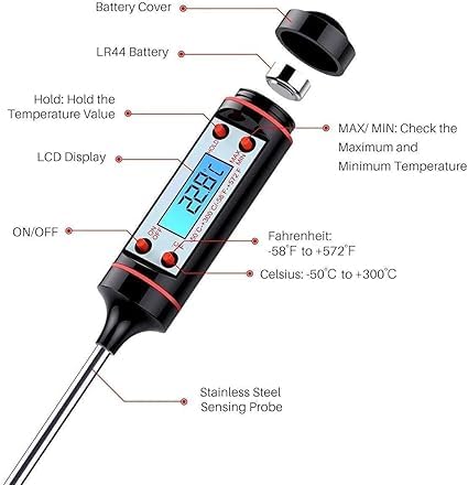 Digital Lcd Cooking Food Meat