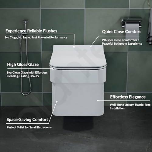 Plantex Imported Ceramic Western Commode/Wall