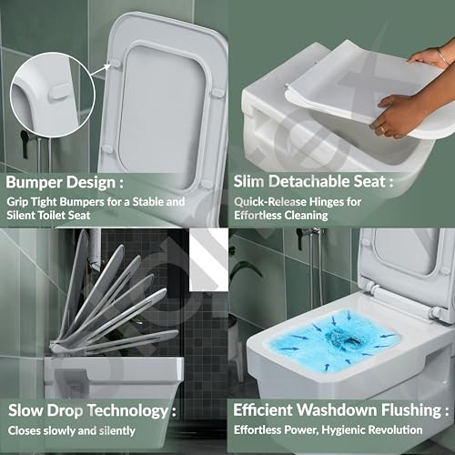 Plantex Imported Ceramic Western Commode/Wall