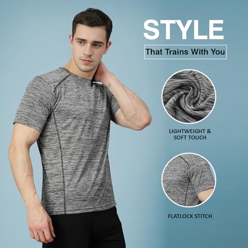 CHKOKKO Men's Polyester Regular Fit