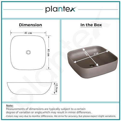 Plantex Platinum Ceramic Tabletop Square