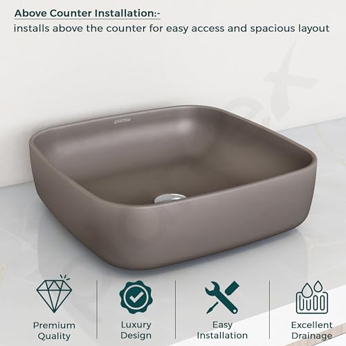 Plantex Platinum Ceramic Tabletop Square