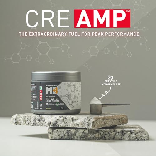MuscleBlaze Micronised Creatine Monohydrate CreAMP Powder, 100g - Image 3
