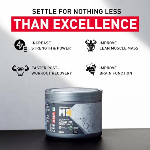 MuscleBlaze Micronised Creatine Monohydrate CreAMP Powder, 100g - Image 4