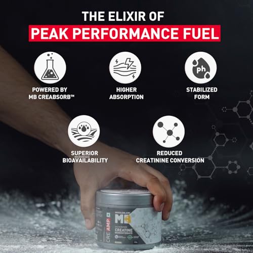 MuscleBlaze Micronised Creatine Monohydrate CreAMP Powder, 100g - Image 6