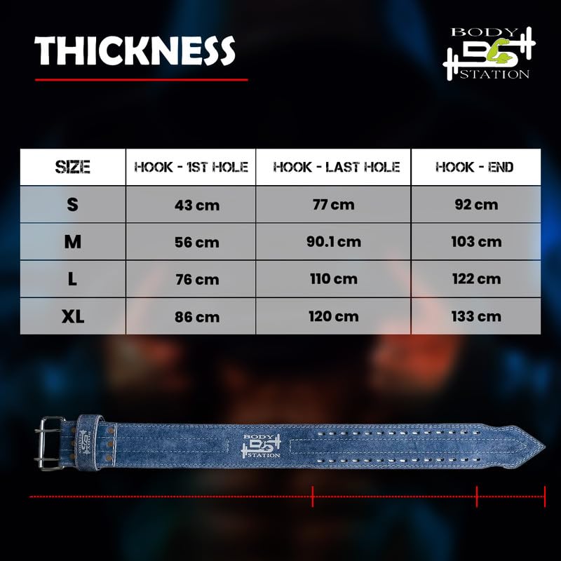 Suede Leather Weightlifting Belt –