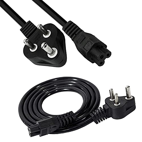 Storite 1.5M 3 Pin Laptop Power Adapter Cable, Black