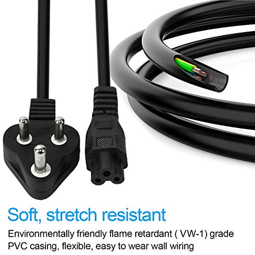 Storite 1.5M 3 Pin Laptop Power Adapter Cable, Black - Image 4