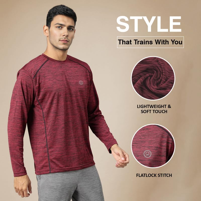 CHKOKKO Men's Round Neck Full