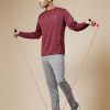 CHKOKKO Men's Round Neck Full