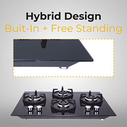 Whirlpool Hob 4 Burner Crystal