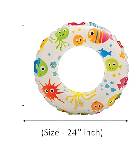 Swim Ring Tube, Multi Color, 24 inch, 6-10 Years - Image 7