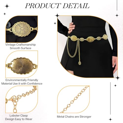 SYGA Women's Metal Waist Chain