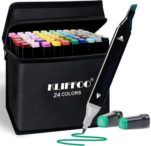 KLIFFOO Dual Tip Colorful Art
