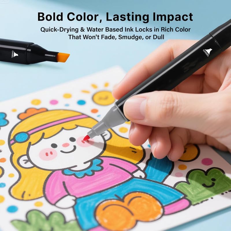 KLIFFOO Dual Tip Colorful Art