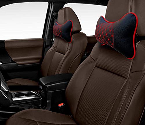 DETACHI Faux Leather Car Neck