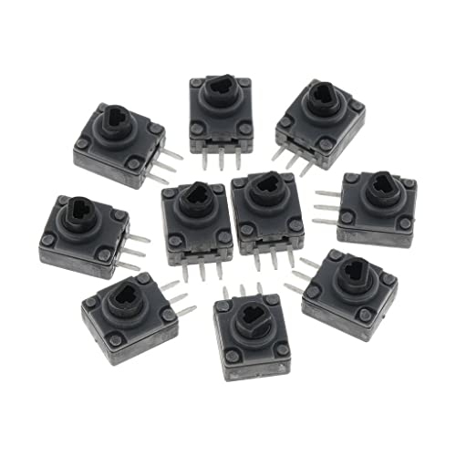 MERISHOPP® 10pcs Black PVC LT