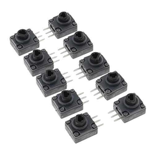 MERISHOPP® 10pcs Black PVC LT