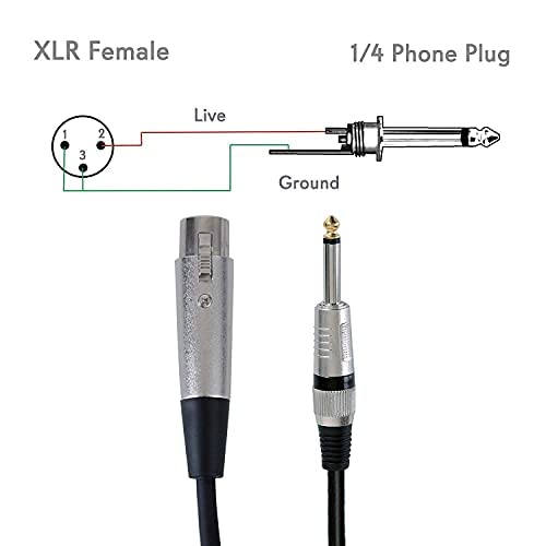 Hakuho Mic Cable 6.35mm Jack