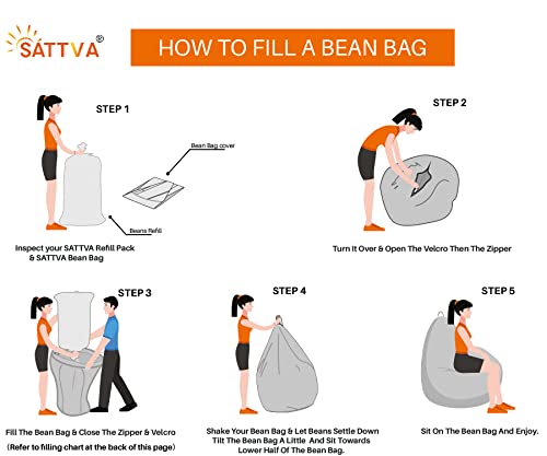 Sattva Classic Leatherette Bean Bag