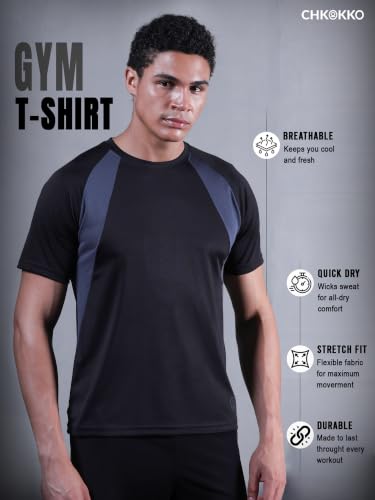 CHKOKKO Gym Tshirt for Men