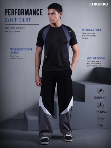 CHKOKKO Gym Tshirt for Men