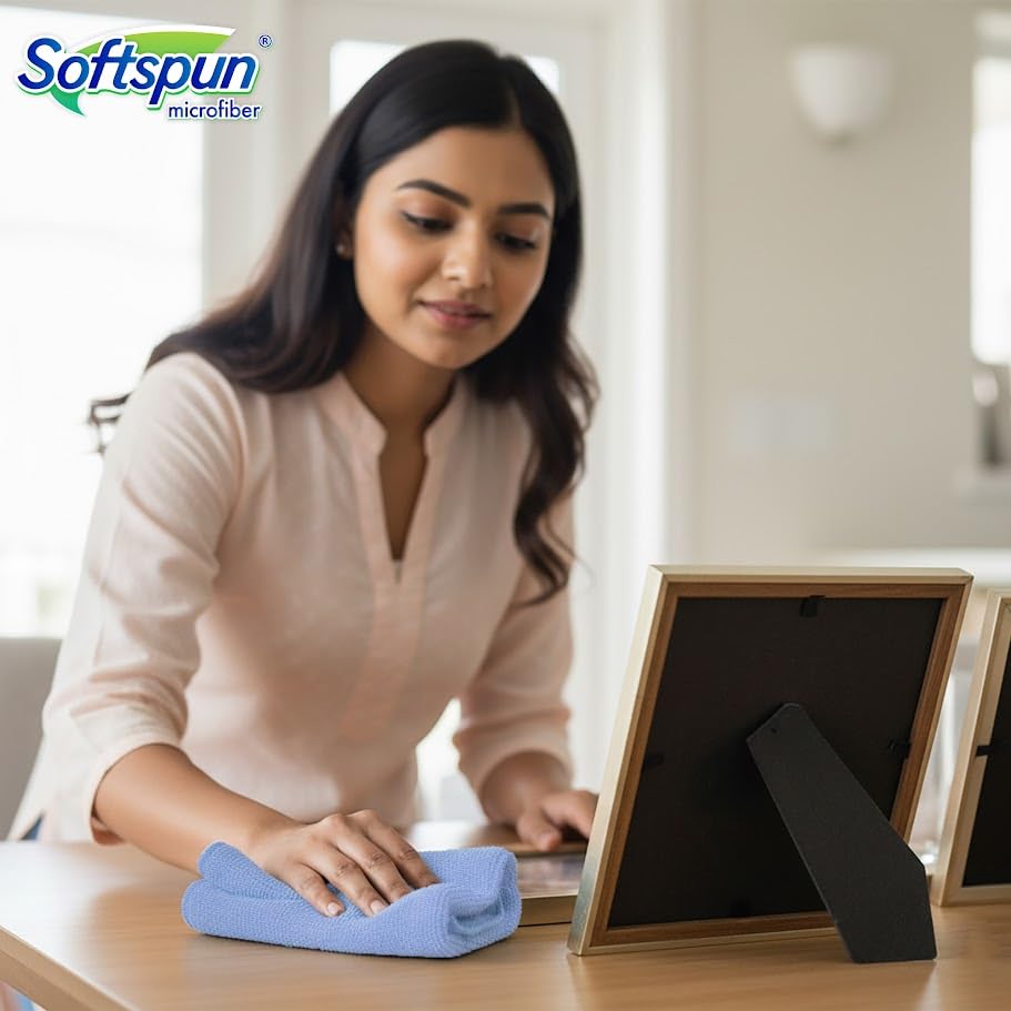 SOFTSPUN Microfiber Cleaning Cloths, 4pcs
