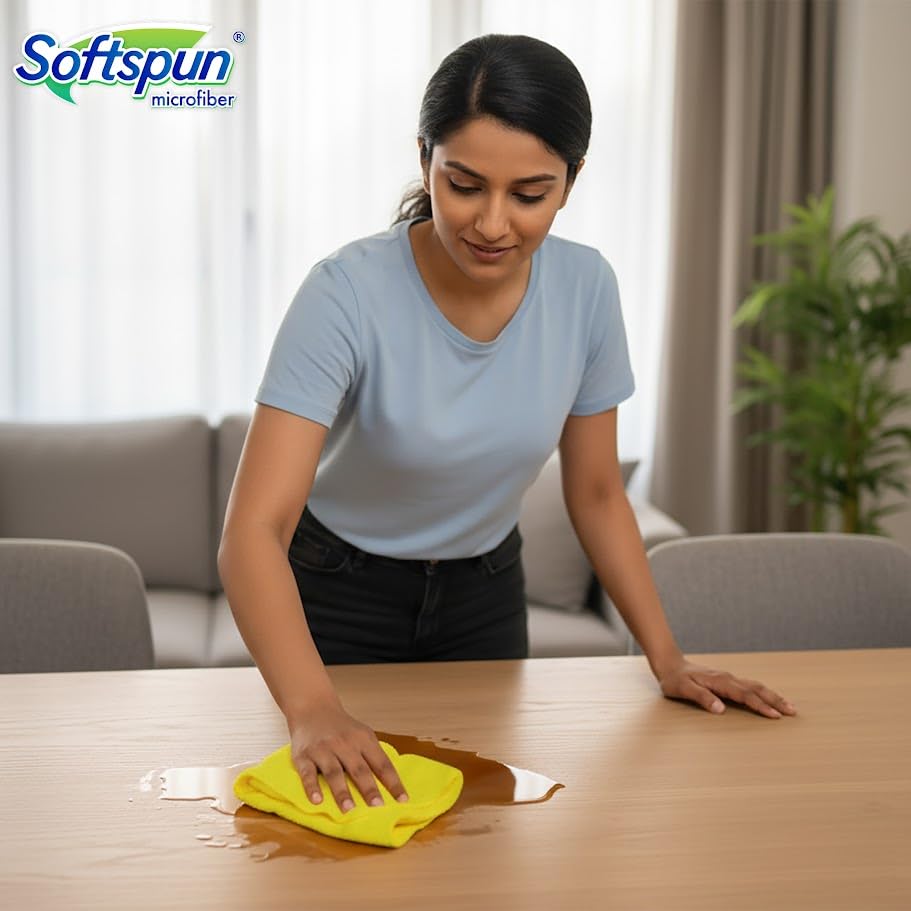 SOFTSPUN Microfiber Cleaning Cloths, 4pcs