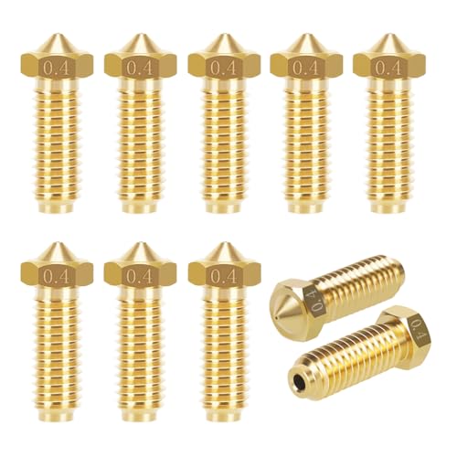 Serplex® 0.4mm Brass Nozzles for 3D Printer, Compatible with Kobra 2 Neo