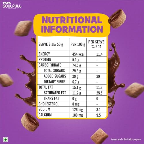Tata Soulfull Ragi Bites Chocos Fills Breakfast Cereal, No Maida, 250g - Image 3