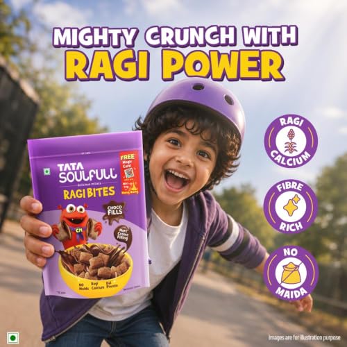 Tata Soulfull Ragi Bites Chocos Fills Breakfast Cereal, No Maida, 250g - Image 7