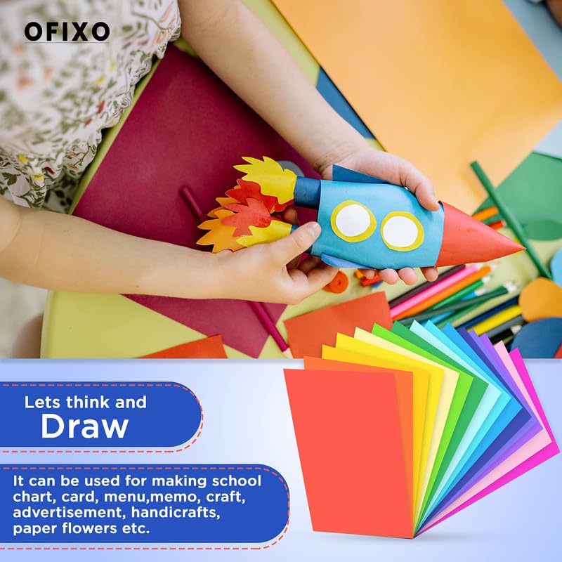 OFIXO 100 Pieces Colour Sheets