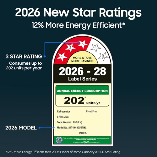 Samsung 256 L, 3 Star
