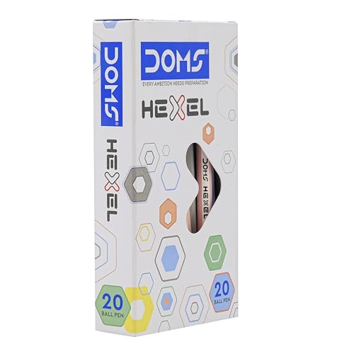 DOMS HEXEL PEN BLUE 20 PCS BOX - Image 3
