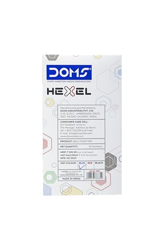 DOMS HEXEL PEN BLUE 20 PCS BOX - Image 4