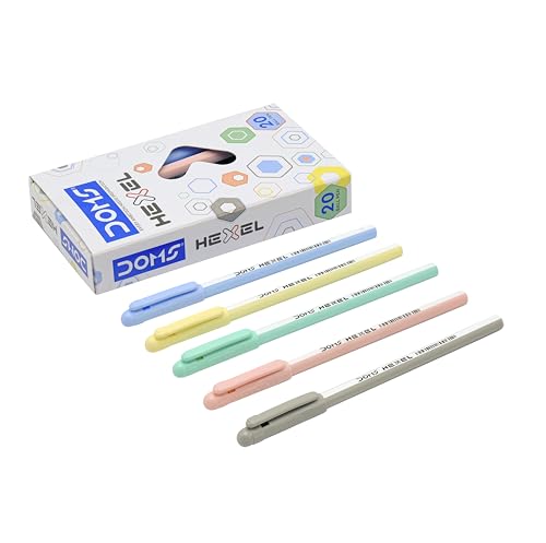DOMS HEXEL PEN BLUE 20 PCS BOX - Image 7