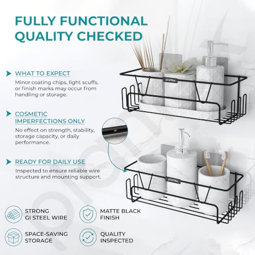 Plantex Adhesive Shelf for Bathroom/GI