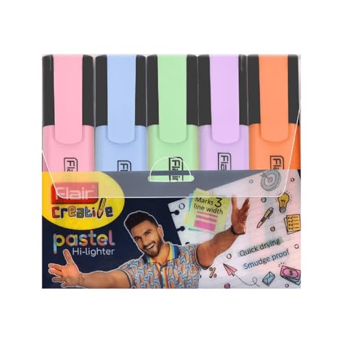 FLAIR Pastel 5 Shades Hi-lighter