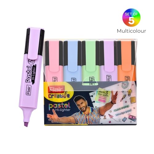 FLAIR Pastel 5 Shades Hi-lighter