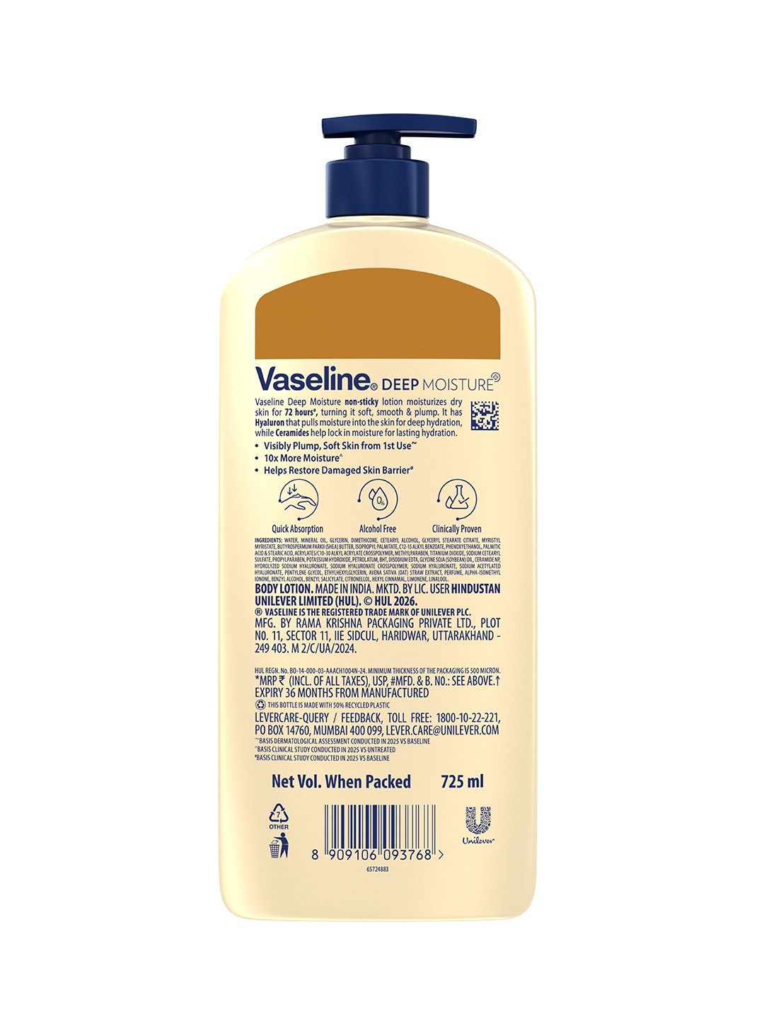 Vaseline Deep Moisture Body Lotion