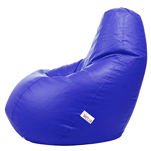 Sattva Classic Bean Bag Cover (Without Beans) XXXL Size - Royal Blue - Image 2