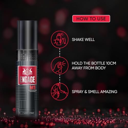 Engage M1 Perfume Spray for Men, 120ml - Image 5