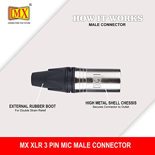 MX 3 Pin Mic Male