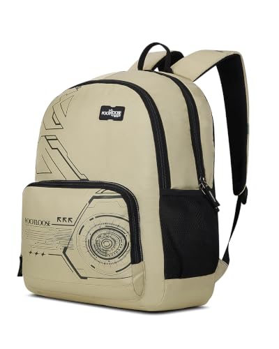 FOOTLOOSE by Skybags Nomad 26L Laptop Backpack,15.6", 3 Compartments, Beige