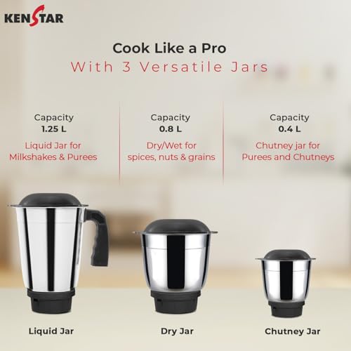 Kenstar SLENDER 3J Mixer Grinder