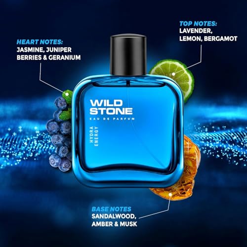 Wild Stone Hydra Energy Perfume Spray, Sandalwood, 100 ml - Image 6
