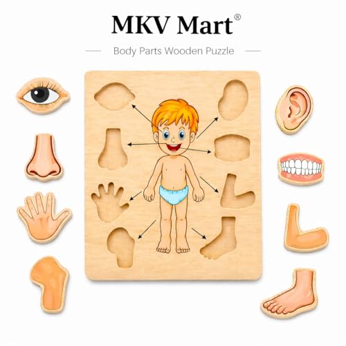 Body Part Puzzle Kids Wooden
