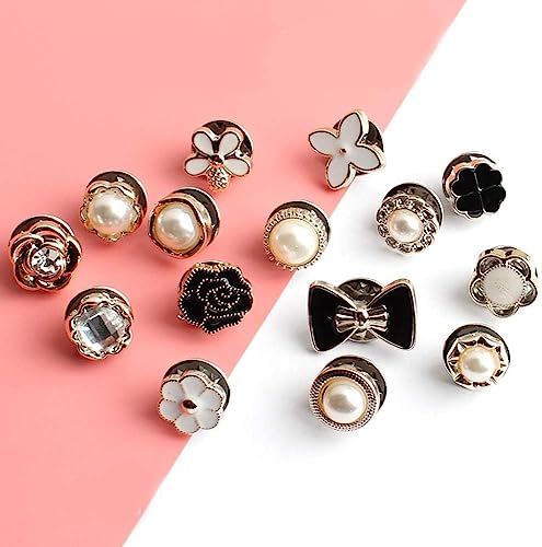 20 Pieces Pearl Brooch Pins