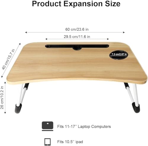 TEKCOOL Study Table Foldable Wooden